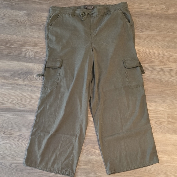 torrid Pants - Torrid Olive Cargo Wide Leg Pants 122